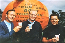 Big Three' Palmer, Nicklaus & Player Color Photo at the Florida Citrus Open Golf Tournament