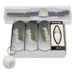 Karsten Solheim 80th Birthday Golf Ball Keychain w/PING US Champ Logo & PING Watch