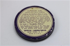 c1932 Art Deco Outdoor Girl The Olive Oil Face Powder Tin w/Powder