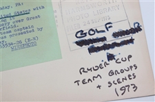 1973 & 1981 Ryder Cup Original Team Wire Photos