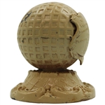 Mesh Golf Ball Themed 'The Wrigley Building Chicago' Iron Paperweight