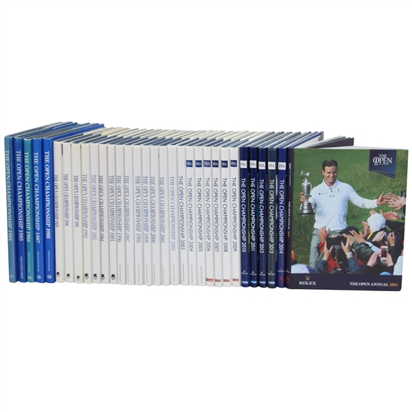 Thirty-Two (32) The Open Championship Official Annual Books - 1984-2015