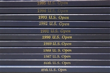 Thirty-One (31) U. S. Open Championship Official Journal Books - 1985-2015