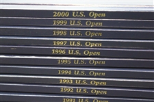 Thirty-One (31) U. S. Open Championship Official Journal Books - 1985-2015