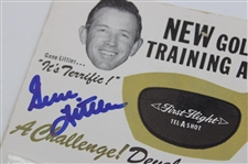 Gene Littler Signed Package of Eight (8) First Flight Tel-A-Shots Training Aid JSA ALOA