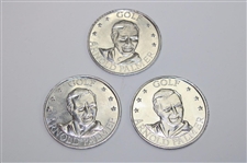 Arnold Palmer & Gary Player Signed Sports Illustrated Magazines w/Three (3) Arnold Palmer Coins JSA ALOA