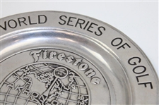 1977 World Series of Golf at Firestone Country Club Pewter Plate - Lanny Wadkins Winner