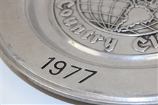 1977 World Series of Golf at Firestone Country Club Pewter Plate - Lanny Wadkins Winner