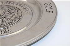 1977 World Series of Golf at Firestone Country Club Pewter Plate - Lanny Wadkins Winner