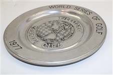 1977 World Series of Golf at Firestone Country Club Pewter Plate - Lanny Wadkins Winner
