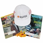 Ben Crenshaw & Tom Kite Signed Golf Worlds w/Shells Wonderful World Challenge Hat & Ballmarkers JSA ALOA