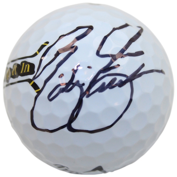 Rickie Fowler Signed Happy Gilmore 2 Gold Jacket Logo Golf Ball JSA ALOA