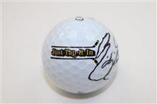 Rickie Fowler Signed Happy Gilmore 2 Gold Jacket Logo Golf Ball JSA ALOA