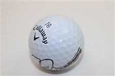 Rickie Fowler Signed Happy Gilmore 2 Gold Jacket Logo Golf Ball JSA ALOA