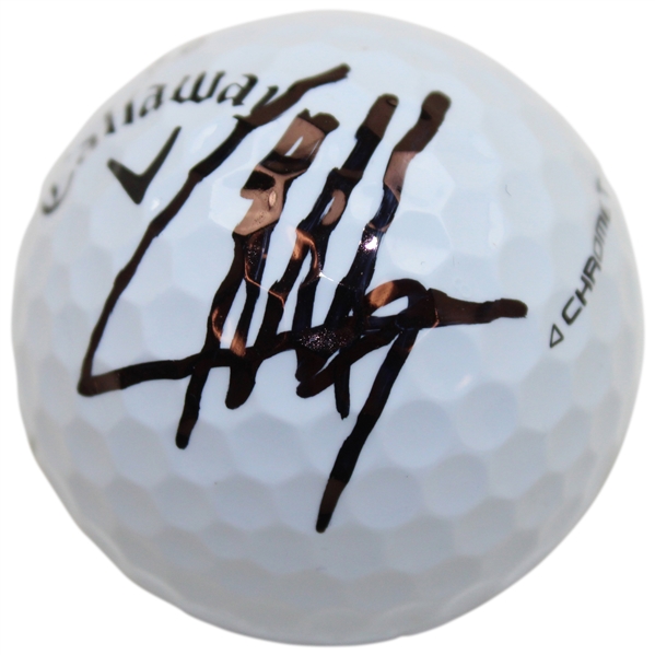 Collin Morikawa Signed Happy Gilmore 2 Gold Jacket Logo Golf Ball JSA #CH51831