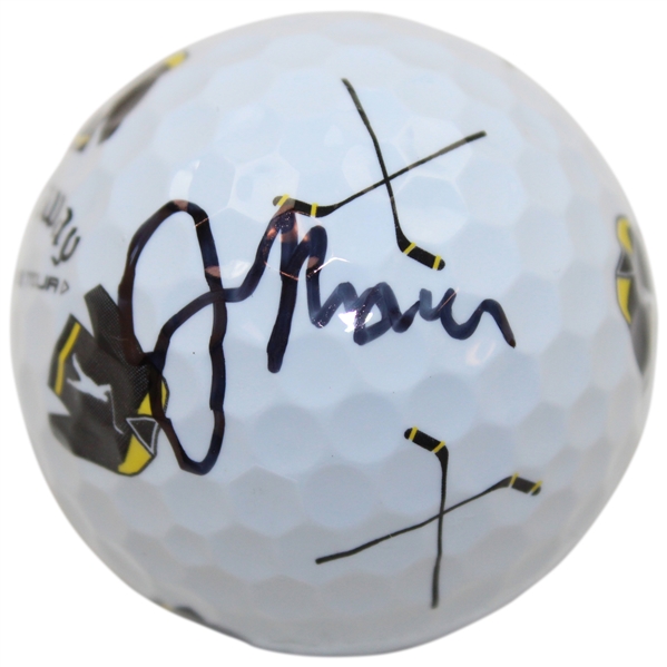 Justin Thomas Signed Happy Gilmore 2 Gold Jacket Logo Golf Ball JSA #CH51828