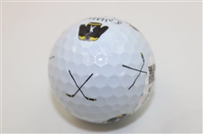 Justin Thomas Signed Happy Gilmore 2 Gold Jacket Logo Golf Ball JSA #CH51828