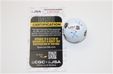 Justin Thomas Signed Happy Gilmore 2 Gold Jacket Logo Golf Ball JSA #CH51828