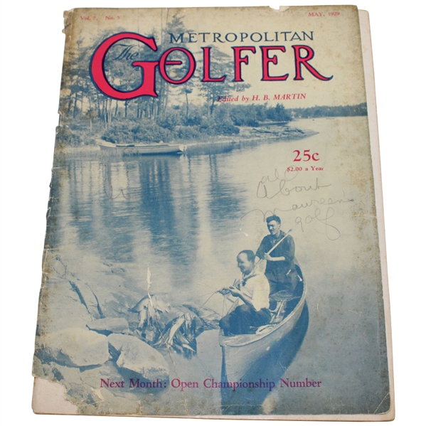 1929 Metropolitan Golfer Magazine - May