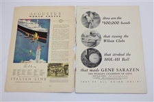 Three (3) 1932 Golf Illustrated Magazines - May, June & September
