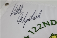 Matthew Fitzpatrick Signed 2022 US Open at The Country Club Embroidered Flag JSA ALOA