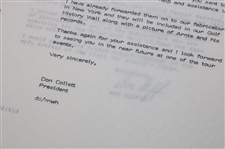 1974 Letters Between The World Golf Hall of Fame & Arnold Palmer Enterprises About Receiving Palmer's Clubs