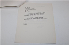 1974 Letters Between The World Golf Hall of Fame & Arnold Palmer Enterprises About Receiving Palmer's Clubs