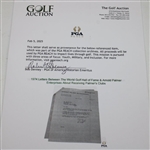 1974 Letters Between The World Golf Hall of Fame & Arnold Palmer Enterprises About Receiving Palmer's Clubs