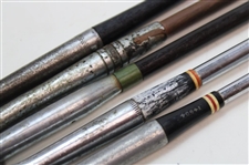 Lot of Five (5) Hickory & Steel Shaft Putters