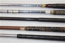 Lot of Five (5) Hickory & Steel Shaft Putters
