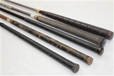 Lot of Five (5) Hickory & Steel Shaft Putters