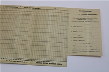 Undated 'World Wide Combined Golfers Policy Golf Score Chart' Booklet