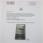 Undated 'World Wide Combined Golfers Policy Golf Score Chart' Booklet
