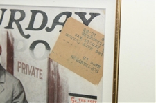 1923 The Saturday Evening Volume 196, No. 16 Magazine Cover - Framed