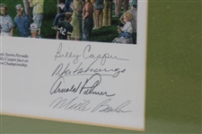 1985 US Senior Open LTD ED #839/1700 Print Signed by Artist Lloyd Chapman - Framed