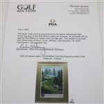 1985 US Senior Open LTD ED #839/1700 Print Signed by Artist Lloyd Chapman - Framed