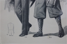 Vintage Golfer's Walking Themed Clothing Advertisement - Framed