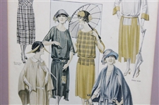 1922 Pictorial Review Frock Golf Themed Advertisement -Framed