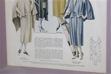 1922 Pictorial Review Frock Golf Themed Advertisement -Framed