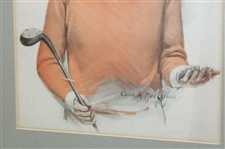 1923 The Saturday Evening Post Lady Golfer Themed Cover - September 23rd - Framed
