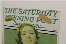 1933 The Saturday Evening Post Golf Themed Cover - April 22nd - Framed