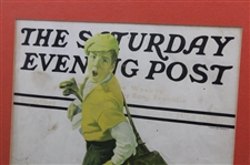 1936 The Saturday Evening Post Golf Themed Cover - July 18th - Framed