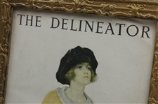 1921 The Delineator Lady Golfer Magazine Cover - June - Framed