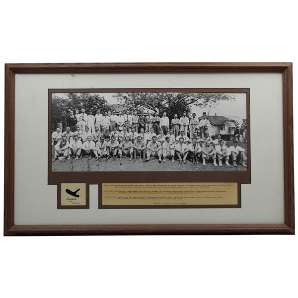 1934 Acushnet First Masters Augusta Invitational Field Photo Display - Framed