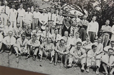 1934' Acushnet First Masters Augusta Invitational Field Photo Display - Framed