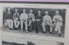 1899 US Amateur Championship at The Onwentsia Club Harper's Weekly Page - Framed