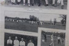 1899 US Amateur Championship at The Onwentsia Club Harper's Weekly Page - Framed