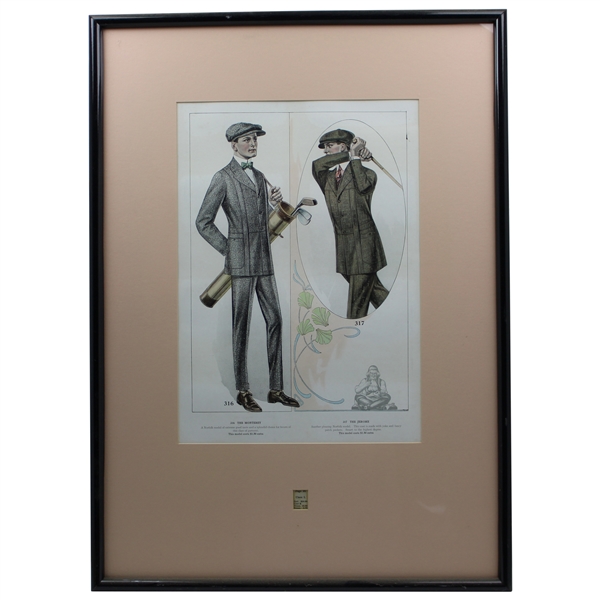 Vintage Golf Themed The Monterey/The Jerome Clothing Advertisement - Framed