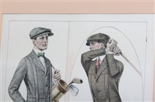 Vintage Golf Themed The Monterey/The Jerome Clothing Advertisement - Framed