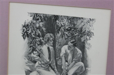 1905 'Match Play' Charles Scribner's Sons, N.Y. Print by Harrison Fisher - Framed